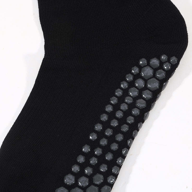 1 пара женских носков для йоги и пилатеса с нескользящими подошвами, спортивные носки для фитнеса в помещении, профессиональные носки до икр для балета и танцев