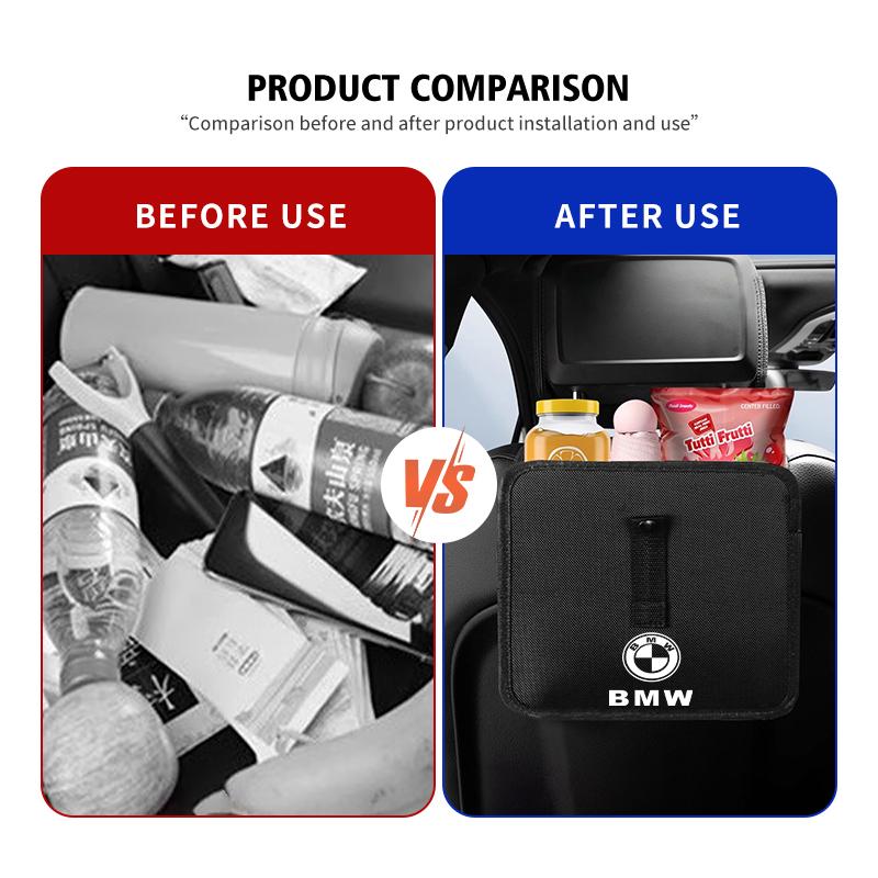 Car Storage Box Phone Pocket Back Seat Organizer Hanging Bag For BMW M Performance E36 E46 E60 E90 E91 E92 E93 F30 F20