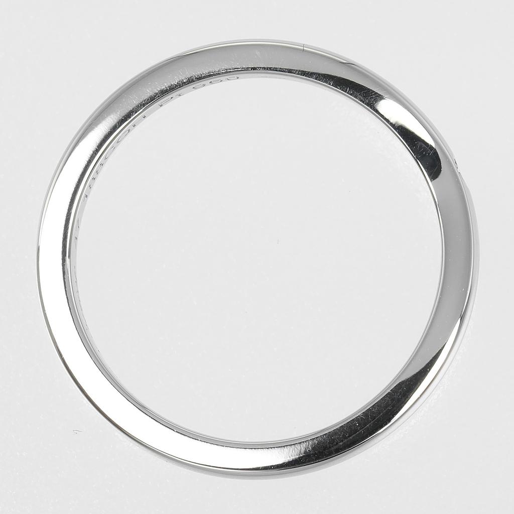 Cartier Ballerina Curve Ring Pt950Platinum/diamond #4.1(US Size) 3g Women Used