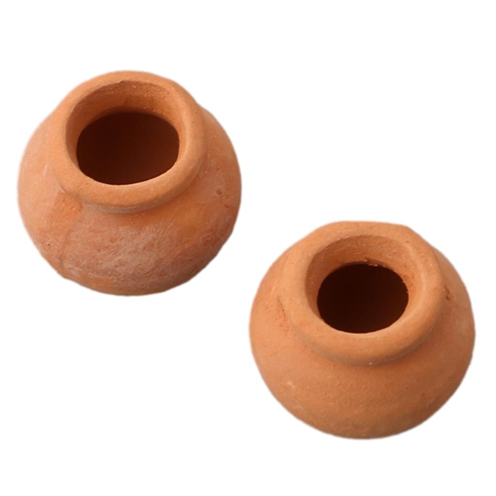 Exquisite Clay Plant Pots for Creative Crafts and Baby Bath Decor Set of 2
