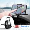 Dashboard Car Phone Holder ABS Mobile Phone Sun Visor Holder Auto Rear View Mirror Phone Support 360 Degree Rotation Accessories