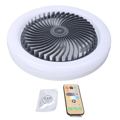 Потолочный вентилятор с подсветкой, пультом дистанционного управления, ароматом, 3 скоростями ветра, 3 цветами, регулируемой яркостью, вращающейся съемной головкой, светодиодами