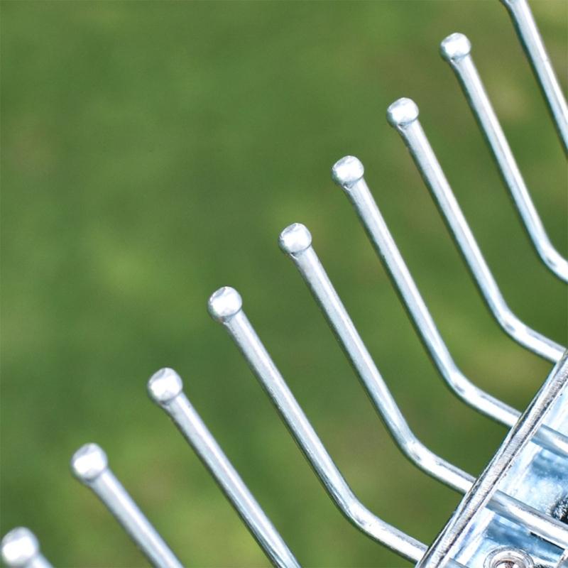 Телескопические металлические грабли Регулируемые садовые грабли для листьев Кемпинговые грабли Расширяемые металлические грабли для садов, цветников, садовые грабли