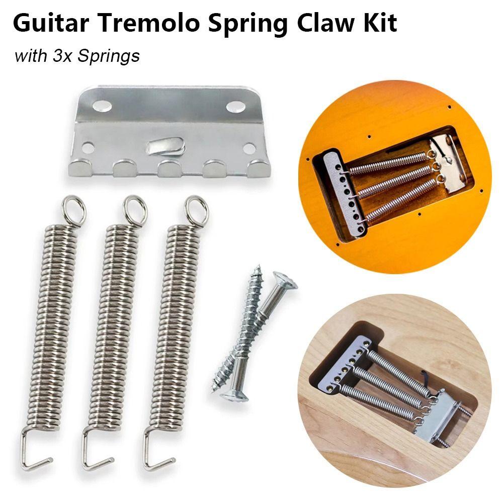 1Set Vintage Tremolo Claw with Installation Screws Tremolo Bridge Springs  Electric Guitar Accessory