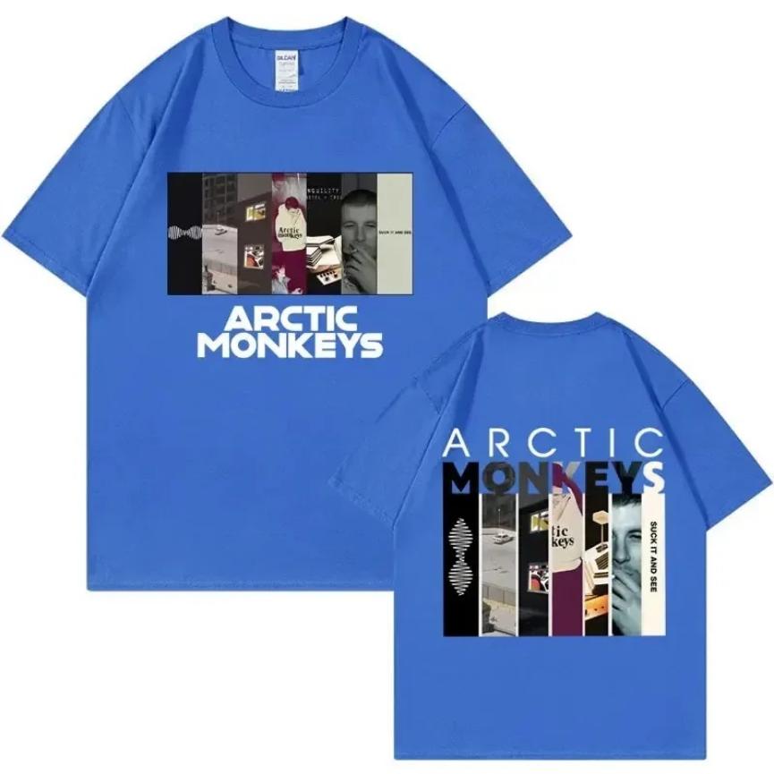 Arctic Monkeys Lyrics Limited Design Graphic T Shirts Мужские и женские модные рок-футболки большого размера Футболки Harajuku Trend