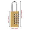 High Security Dials Sturdy Brass Combination Lock Cut Resistant Strength for Home Accessory Storage Solution Backpacks
