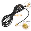 Разъем SMA на SMA Кабель-удлинитель для антенны роутера RG174 sma-j на smak RF 0,5-8 м Удлинительный кабель Шнур-переходник Медный фидерный провод