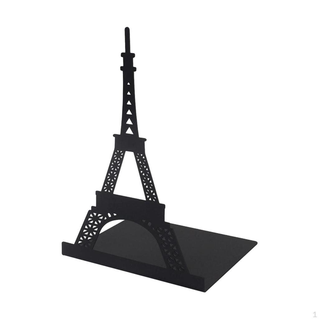Architecture Silhouette Metal Bookend Book Ends Supports Anti Skid Stoppers Durable