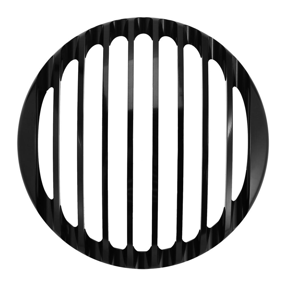 Black 5 3/4" Aluminum Motorcycle Hdlight Grill Cover for XL 883 1200
