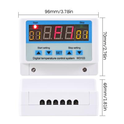 30A/AC110-220V светодиодный цифровой регулятор температуры, интеллектуальный термостат, отопление, охлаждение