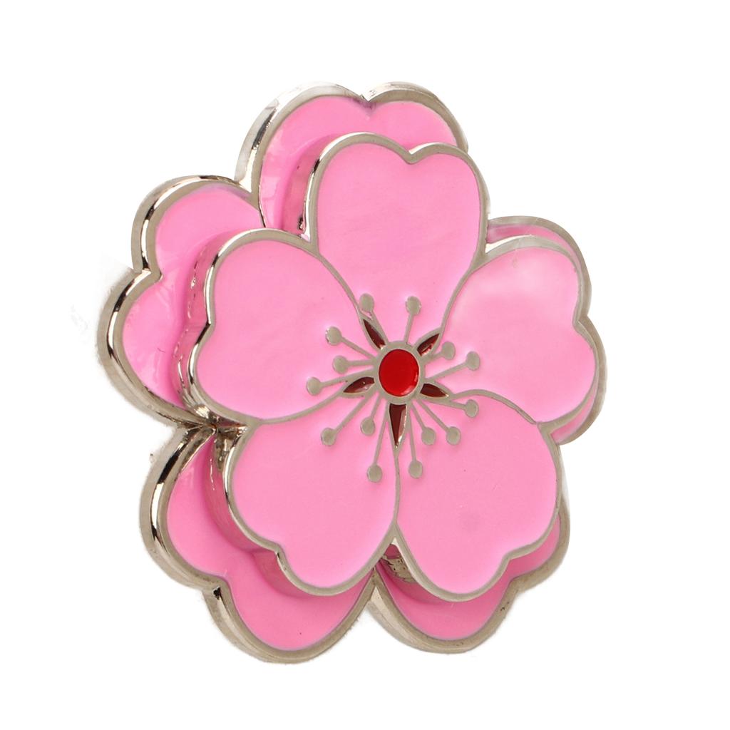 Магнитный маркер для мяча для гольфа Pink Peach Blossom Golf Hat Clip Metal Golf Accessories для любителей гольфа