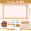 Embroidery Scroll Frame Wooden Cross Stitch Scroll Frame Rotated Needlepoint Embroidery Tapestry Scroll Frame Adjustable