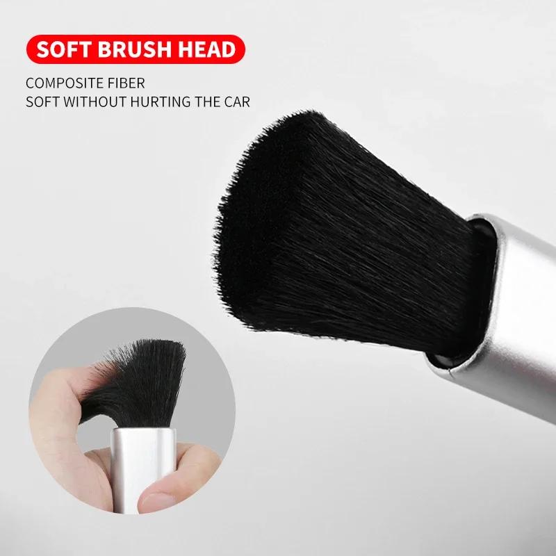 2025 Hot For Ford New Car Retractable Cleaning Brush Air Conditioner Computer Cleaning Brush For Ford Ranger Focus Kuga Mustang