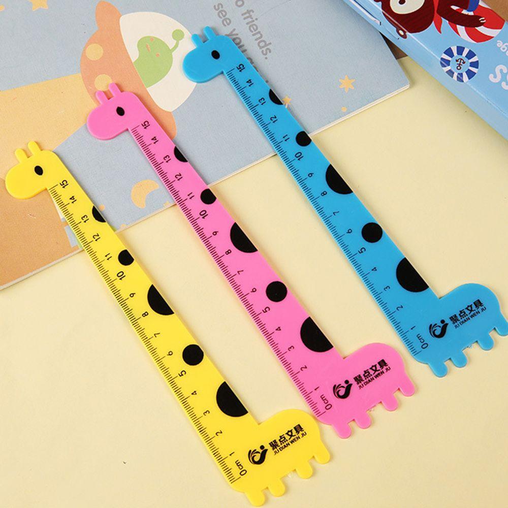 Детские канцелярские товары Милые школьные принадлежности Серия «Жираф» Чертежные принадлежности Линейка