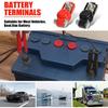 4 шт., клеммы для быстрой разрядки аккумулятора, отрицательные и положительные медные пластины, зажимы для автомобильного аккумулятора, 12 В/24 В/48 В для лодок, грузовиков, фургонов