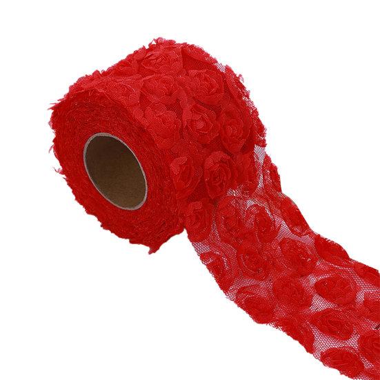 Красивая сплошная цветная красивая 3D лента для подарочной упаковки, шитье