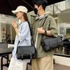 Large Capacity Stylish Black Messenger Bag For Men And Women Perfect For Travel And Fitness