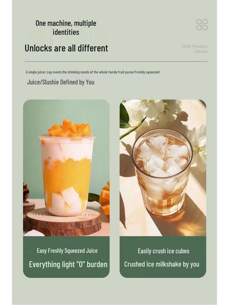 Портативная многофункциональная соковыжималка для студентов и домашнего использования