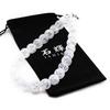 [Seki-Kira] 4A Crack Quartz 18mm Extra Thick Prayer Beads Necklace for Men, Natural Stone, Power Stone, 025