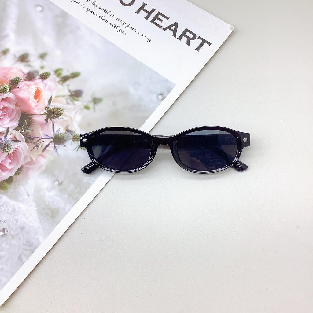 Модные детские солнцезащитные очки в овальной оправе с защитой от солнца и ультрафиолета Uv400, детские солнцезащитные очки для мальчиков и девочек