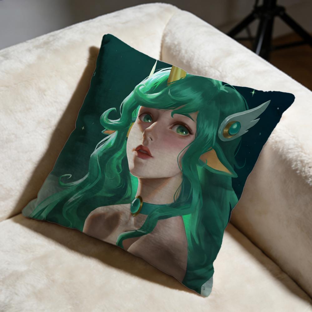 Fashion LLolable Cushion Cover Soft Decorative Pillow Case Suitable for Bedroom Sofa Car Travel Use