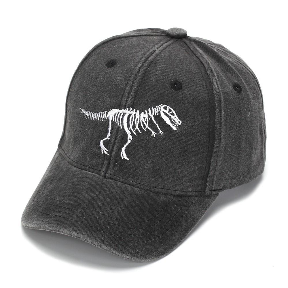 Embroidered Dinosaur Baseball Cap Cotton Kids Sports Hat Casual Sun Hat  Summer