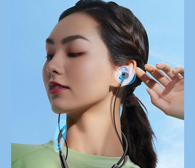 Беспроводные Bluetooth-наушники с шейным ободком: Спортивные внутриканальные, С шумоподавлением, Длительное время работы от аккумулятора, Новая модель