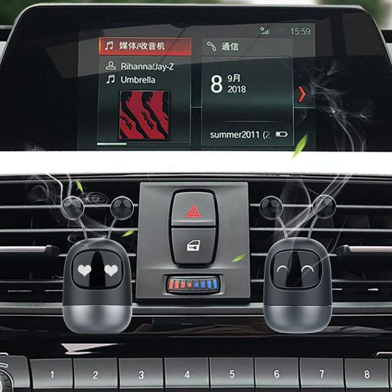 Автомобильный освежитель воздуха, робот, ароматерапия, силиконовый зажим для вентиляции, парфюм, аромат, украшения автомобилей