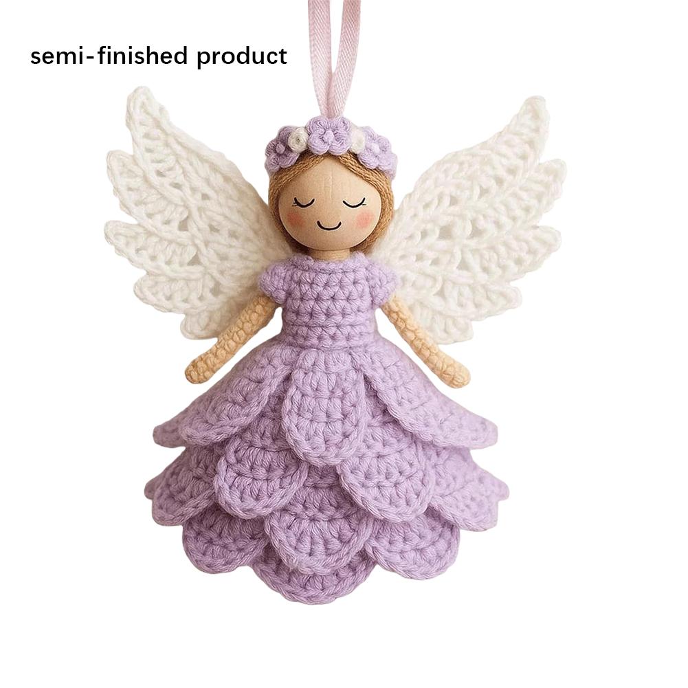 NEW DIY Crochet Angel Ornament Kit Handmade Crochet Materials Angel Ornament Set DIY Material Christmas Tree Hanging Crocheting