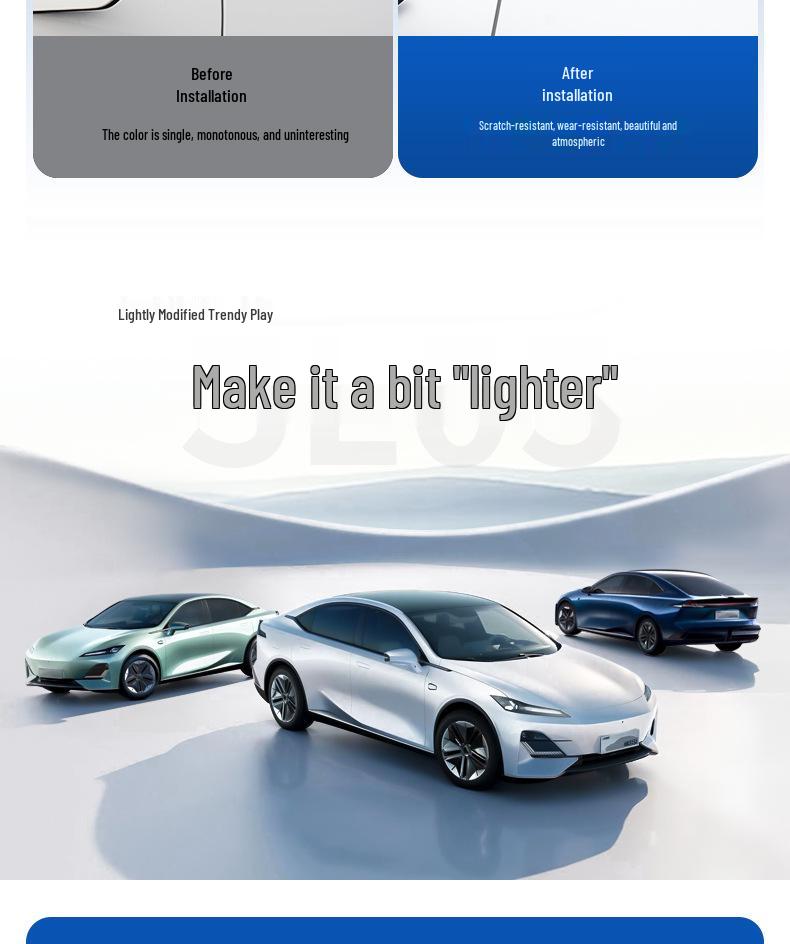 Deep Blue SL03 Rear Window Triangular Louver Decoration - Exterior Accessories for Cars