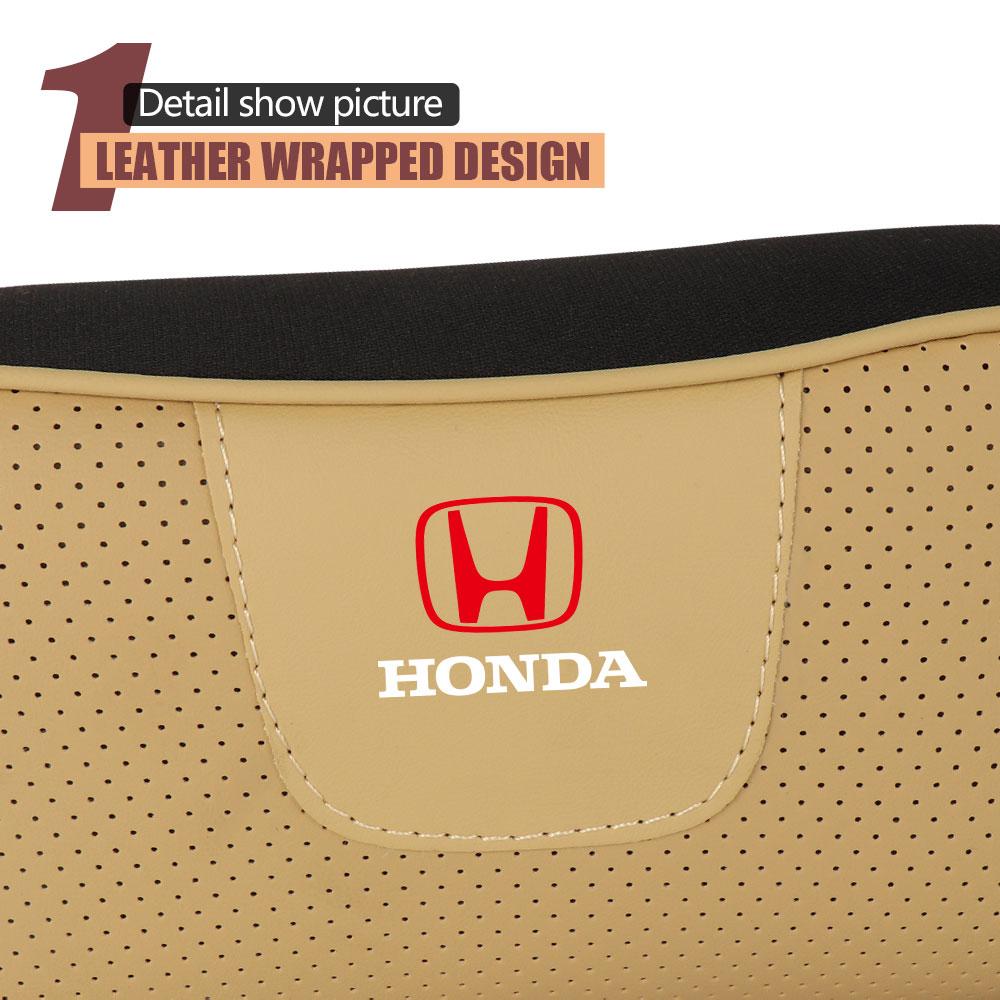 LUP1 Car Seat Back Neck Pillow Waist Support Cushion Pad Headrest For Honda Civic Accord City CRV Jade Fit Odyssey Hybrid Accessories