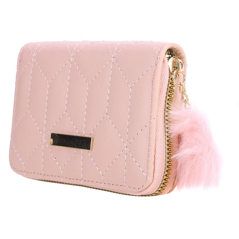 Женский короткий кошелек на молнии, модный вышитый кошелек, женский маленький клатч, держатель для карт из искусственной кожи, женский элегантный кошелек для монет