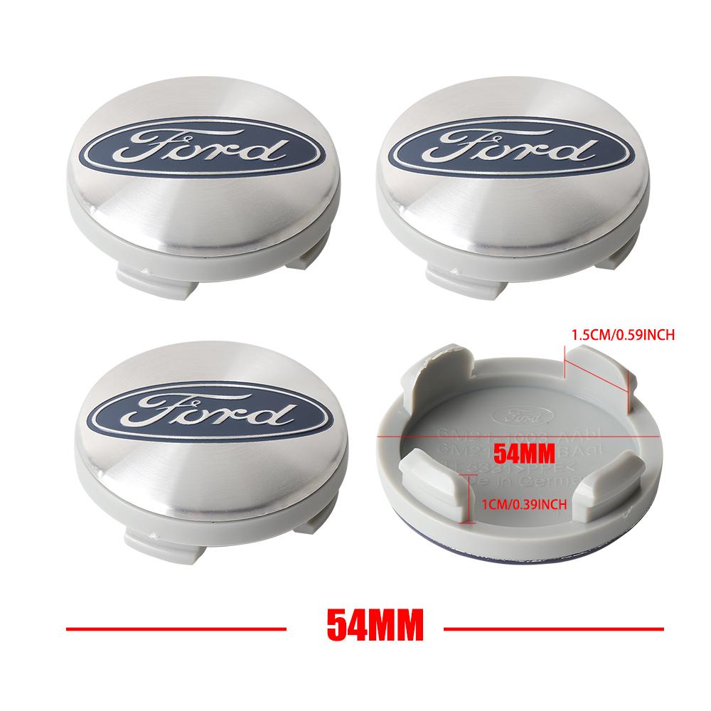 4Pcs 54mm/56mm/60mm For Ford Mustang ST Kuga Original Hubcaps Car Wheel Center Covers Sticker Auto Hub Caps Emblem Replacement