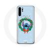 Case for Huawei P30 Pro Stitch Snow Merry Christmas Blue