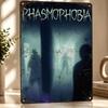 Phasmophobia Horror Game Poster Retro D Printed Metal Signs Customized Wall Hanging Gift for Living Room Interior Decoration