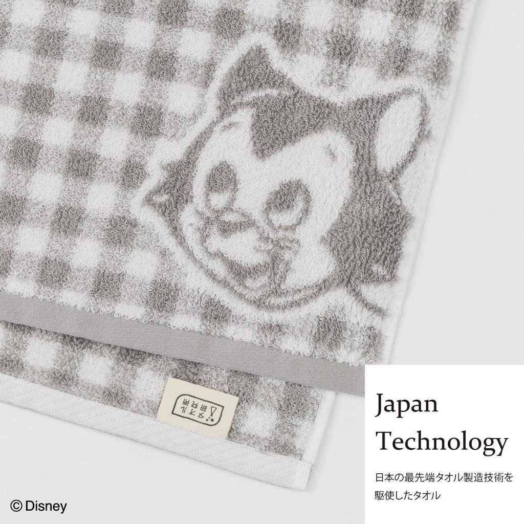 Институт полотенец Банное полотенце Фигаро Набор высокоскоростных низких подарочных японских технологий [Персонаж Диснея] #023 2, пушистый, впитывающий, 100% хлопок, линяющий,