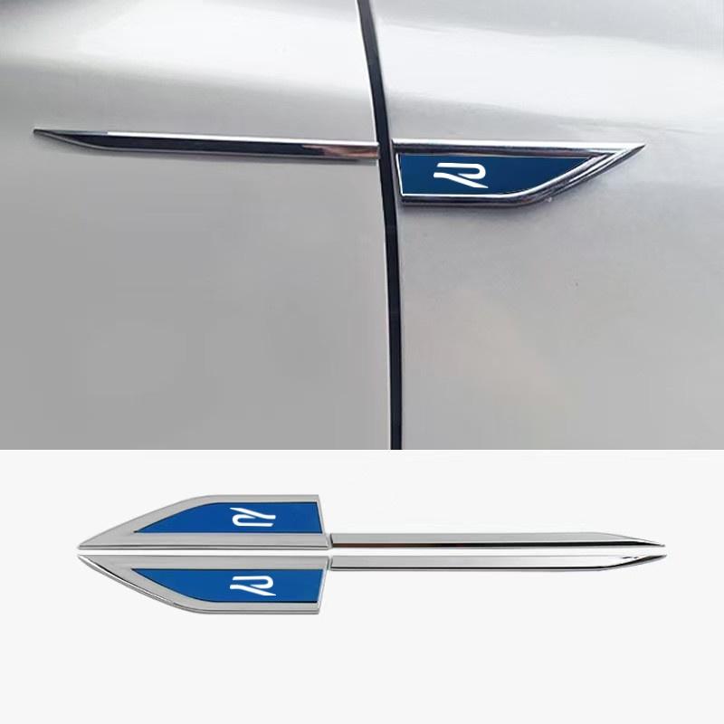 BIG1 Car Body Protective Sticker Car Fender Side Blade Stainless Steel Decal for VW Volkswagen R Passat Golf Polo Jetta TYYZB-VW