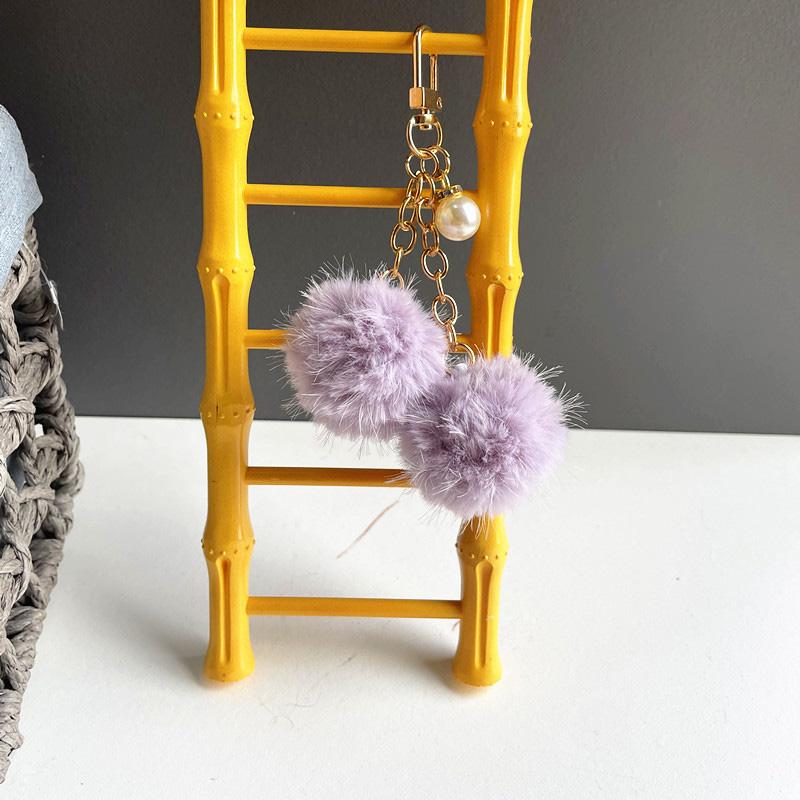 1 шт. Мягкая цепочка, цветной брелок, модная сумка, кулон, креативный брелок в форме шара, плюшевый