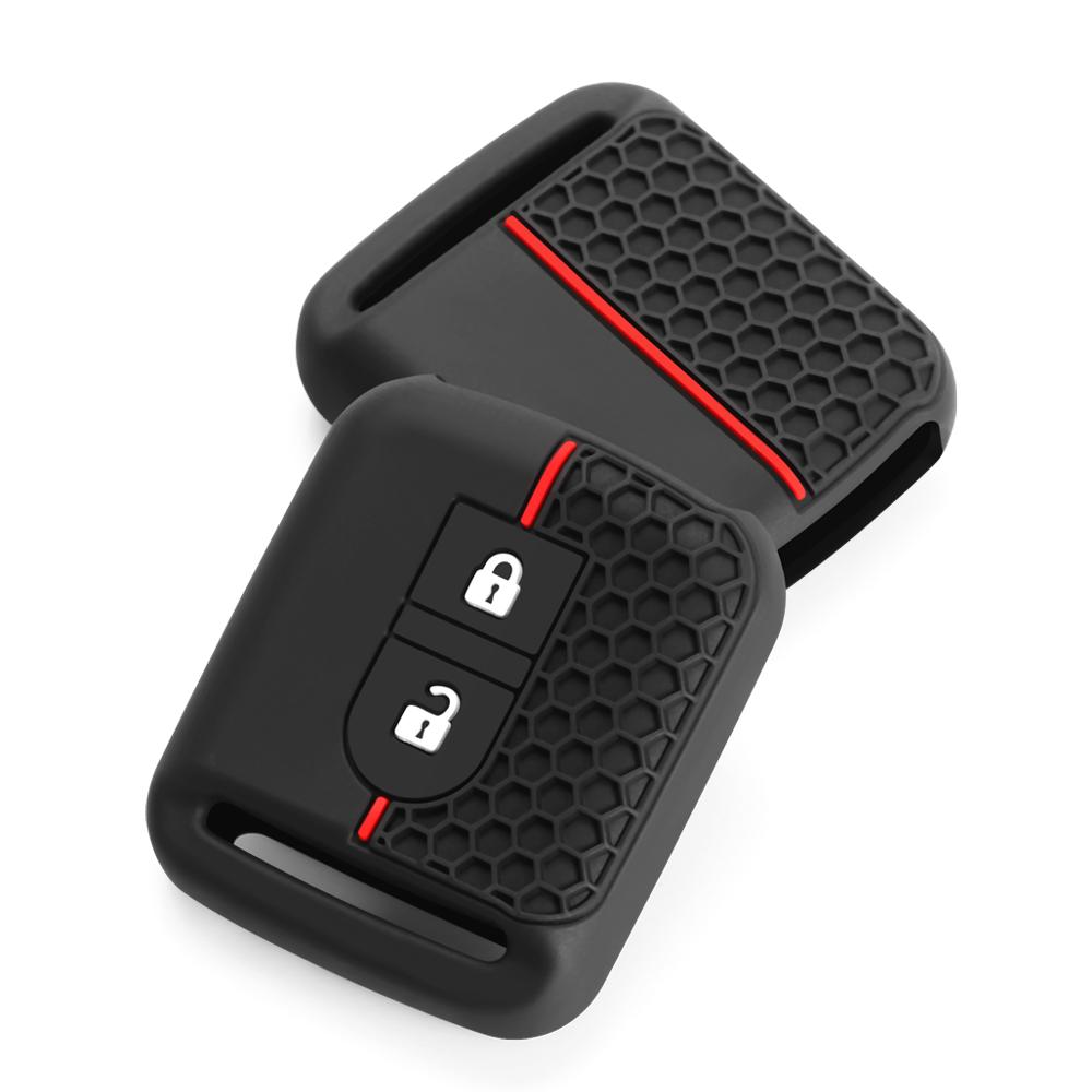 Силиконовый чехол для автомобильного ключа Fob Rubber Cover для Nissan Micra K12 Note Navara Qashqai J10 Primera Almera Sunny X-Trail