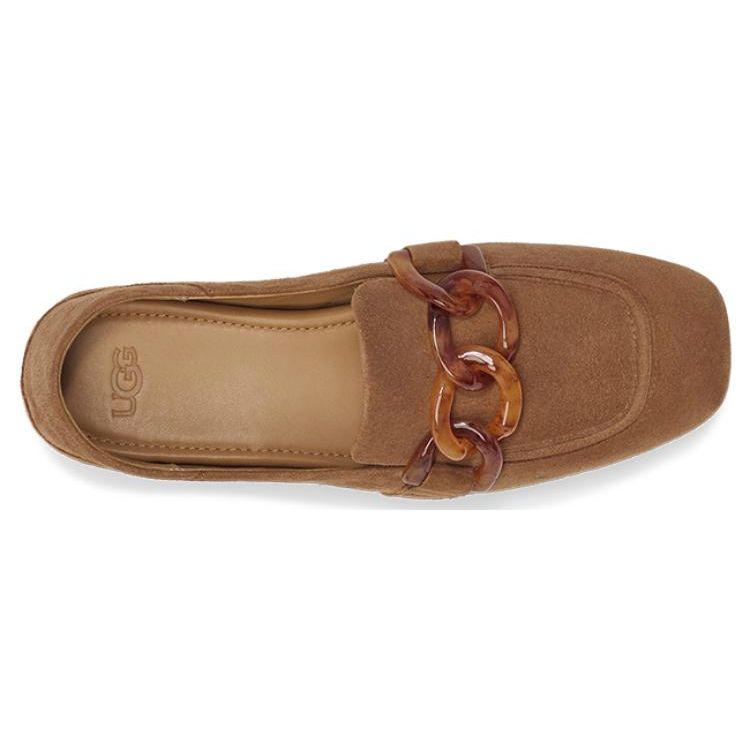 UGG Удобные повседневные лоферы из овчины, женские лоферы, коричневые 1142273-CTSD