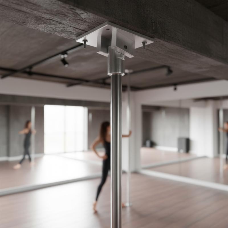 Многосценарное крепление для pole dance к потолку Простые установки Угловое сверление Стальная алюминиевая конструкция