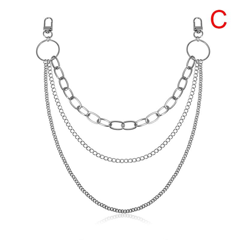 Long Wallet Belt Waist Chain Rock Punk Pant Jean Keychain Keyring Women Jewelry