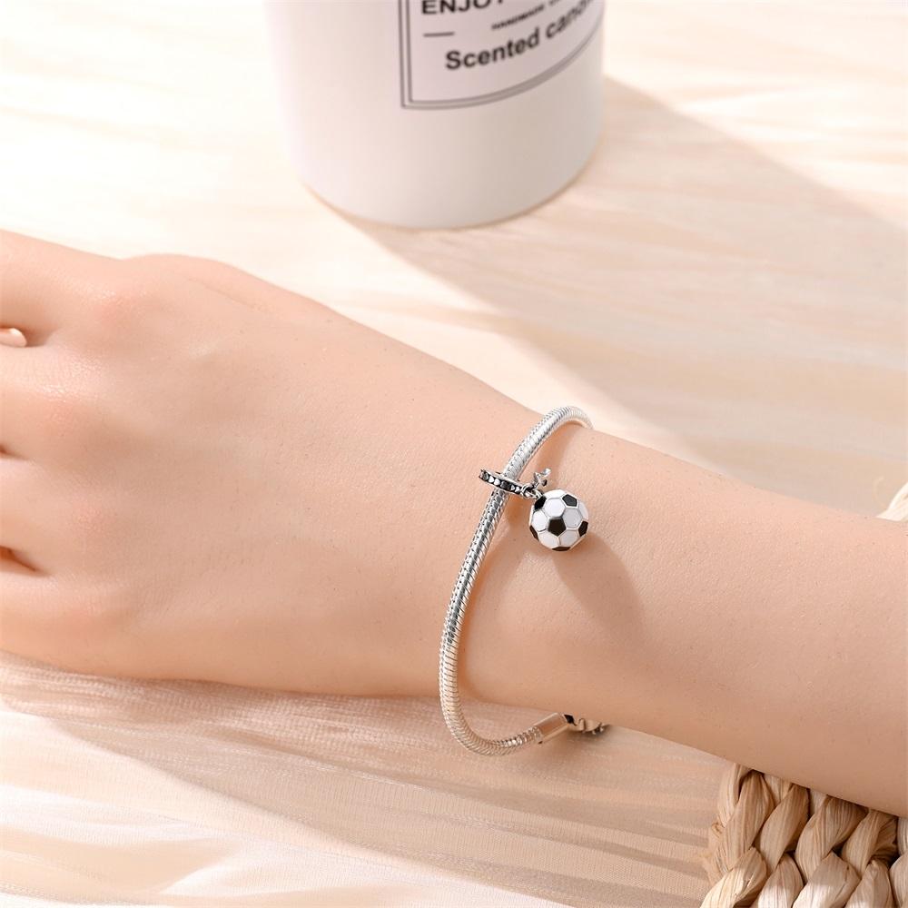 Популярный Медный Спортивный Шарм-Подвеска Футбол, Бадминтон и Бейсбол Подходит для Браслета Бренда Для Детских Ювелирных Изделий Подарок