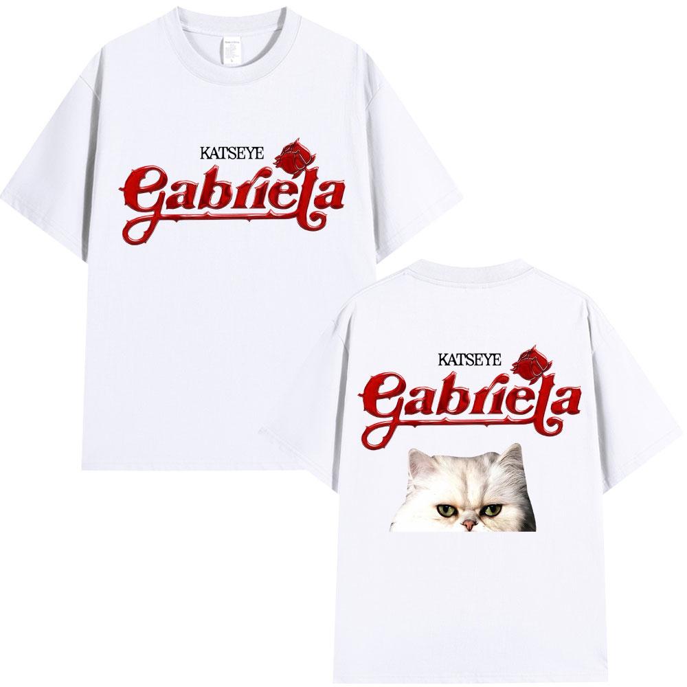 KATSEYE Gabriela Tour 2025 Graphic T Shirts Fashion Hip Hop Vintage Unisex Women T Shirt Oversized Cotton Casual TShirt Streetwear