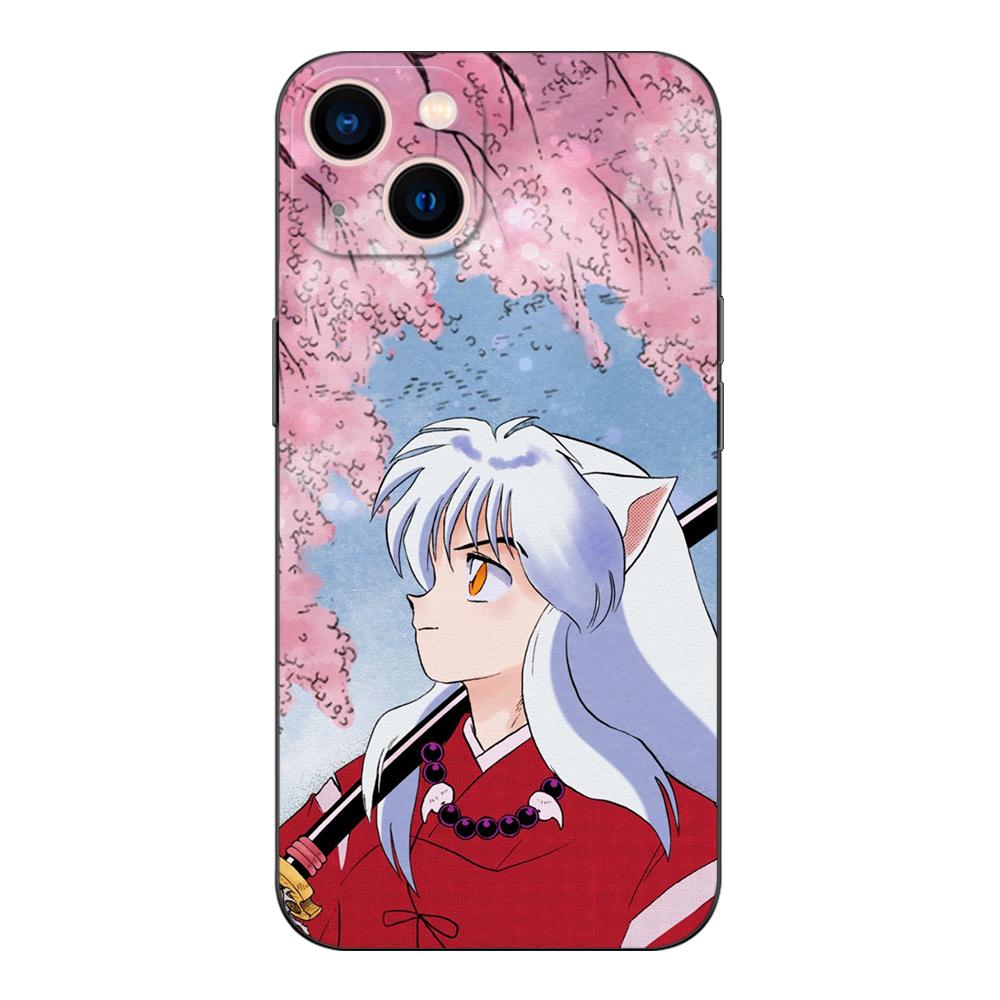 Черный чехол из ТПУ для Samsung Galaxy S22 S20 S21 FE PLUS ultra+S10 E lite задняя крышка yashahime Inuyasha