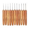 Small Size Crochet Hooks Bamboo Wooden Crocheting Needles Handicraft Crocheting Hooks  Sweater