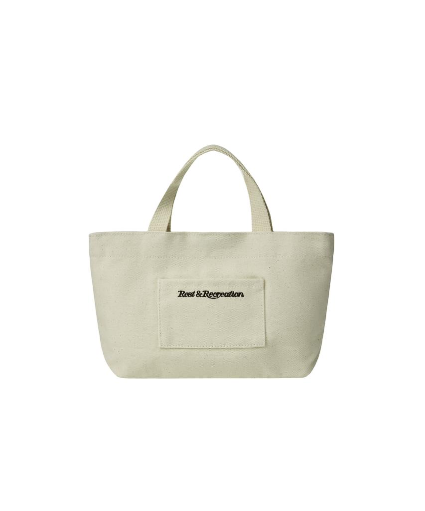 Хлопковая мини-сумка-тоут Rest&Recreation - Цвет слоновой кости