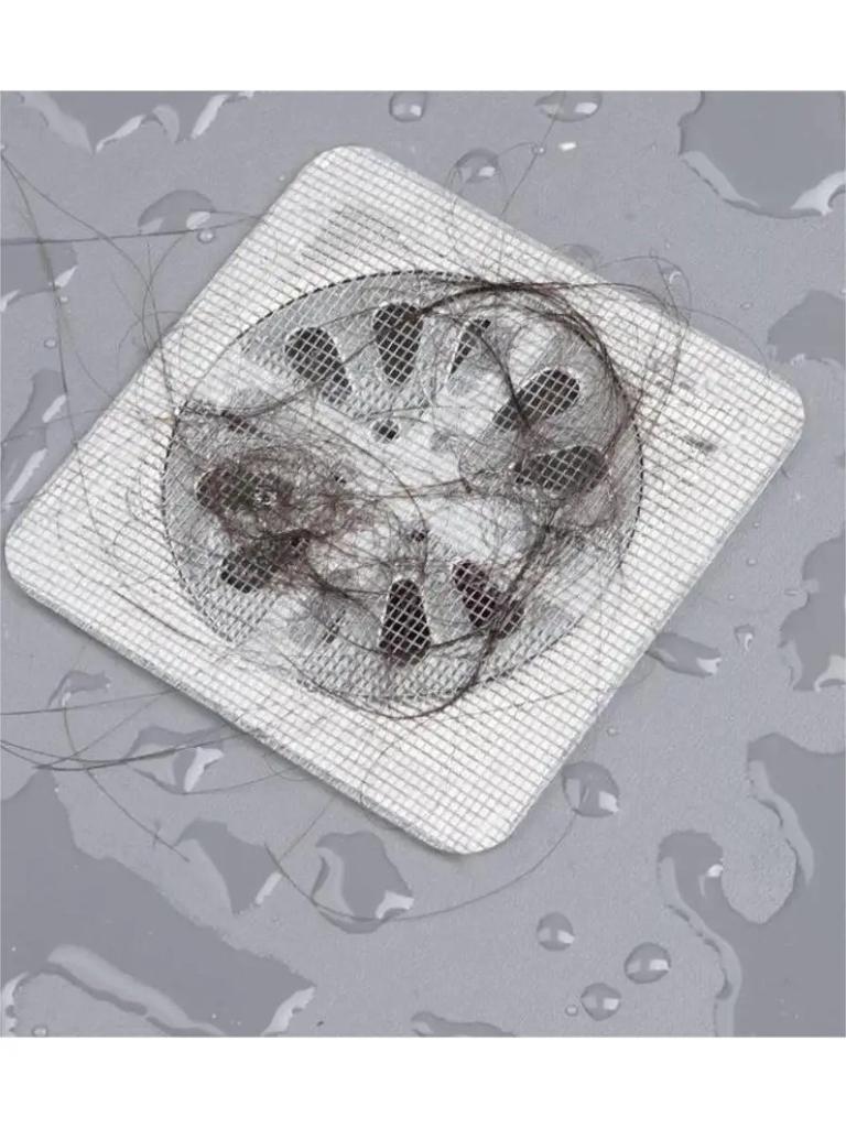 30PCS Disposable Hair Drain Catcher Mesh Anti-blocking Filter Floor Drains Sticker Shower Kitchen Bathroom Sink Strainer Stopper