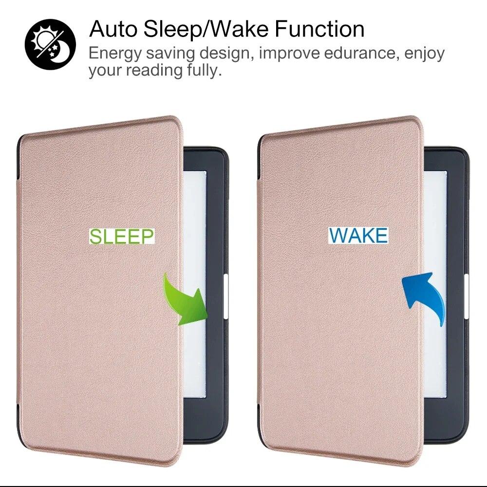 Магнитный чехол для Kobo Clara HD, 6-дюймовая электронная книга из искусственной кожи, смарт-чехол для Kobo N249, тонкий, легкий, с автоматическим режимом сна и пробуждения
