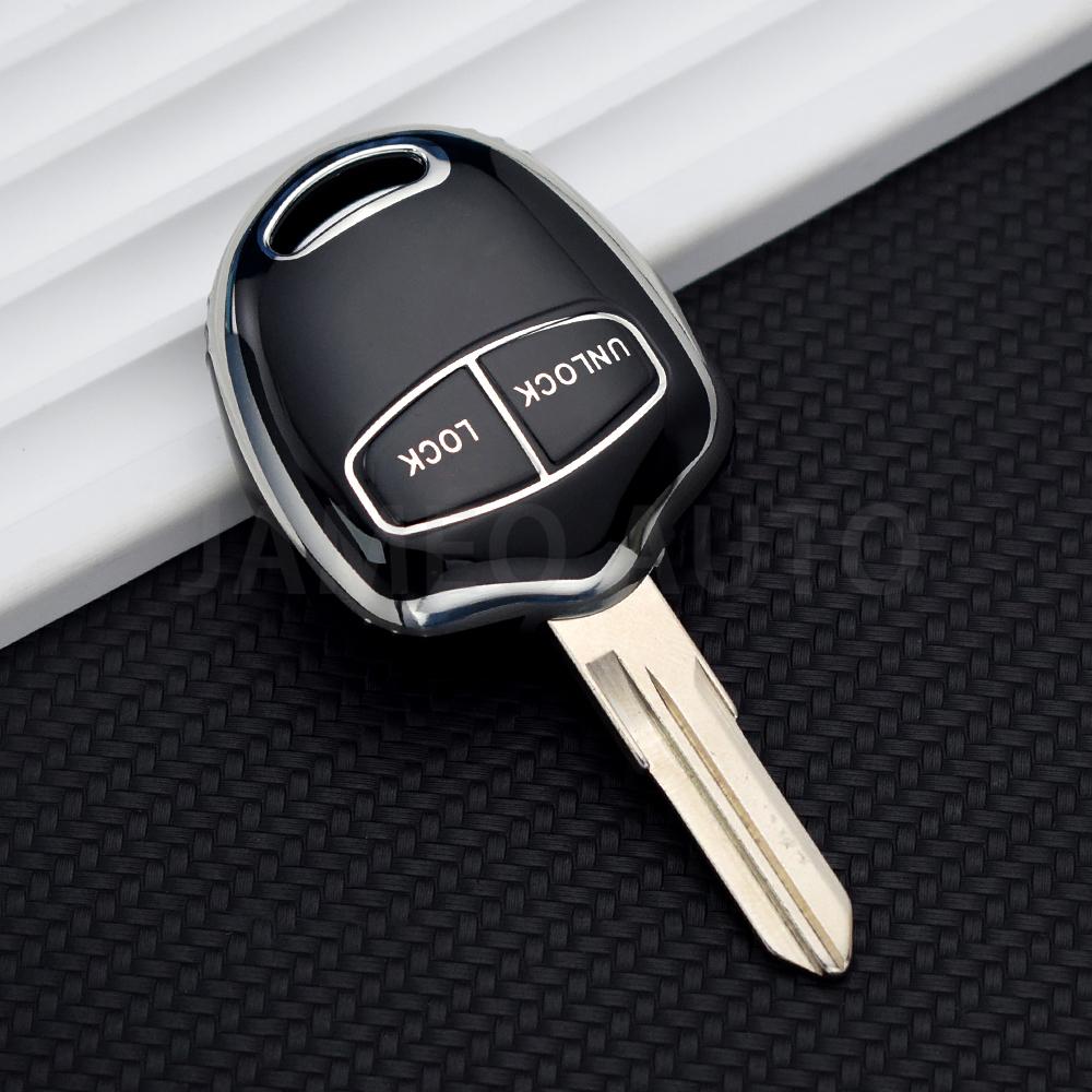 ТПУ 2/3 Кнопки Чехол для Ключа Автомобиля Для Mitsubishi Lancer Ex Evolution Grandis Outlander Triton Pajero Asx Оболочка Аксессуары Брелок